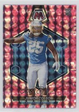 2024 Panini Mosaic Rookies Pink Camo Mosaic Prizm Junior Colson #361 1eh5