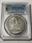 1875-S PCGS UNC Details Trade Silver Dollar Type 1/1