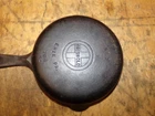 Griswold No.3 Small Block Cast Iron Skillet 709H