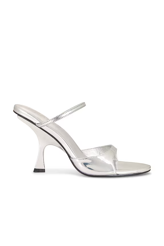 Revolve RAYE Cait Sandal in silver Size 7.5 NIB $178 msrp