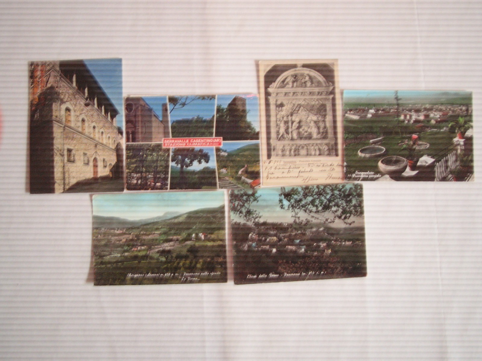6 CART TOSCANA AREZZO:BIBBIENA-SERRAVALLE CA-CHITIGNANO-CHIUSI VERNA-SANSEPOLCRO
