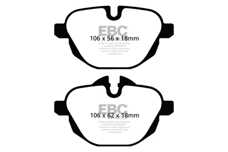 EBC Bluestuff NDX Rear Brake Pads for BMW i8 & X4 2014-2019 – High Friction