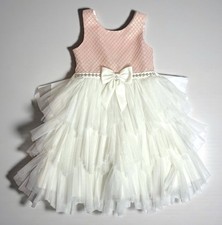 American Princess Girls Dress Size 7 Tiered Tulle Party Formal Wedding Birthday
