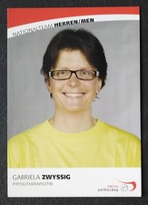 0665 Gabriela Zwyssig Szwajcarska reprezentacja narodowa hokej karta z autografem