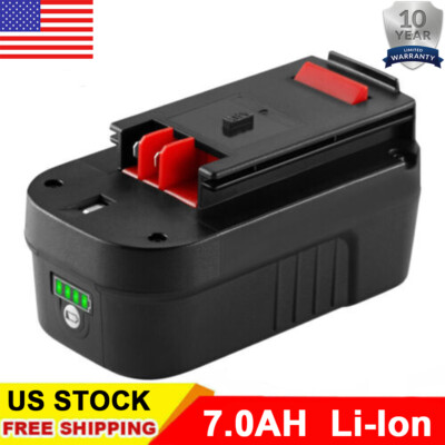 7.0Ah 18V Li-Ion Battery for Black and Decker HPB18 HPB18-OPE 18Volt Power Tools