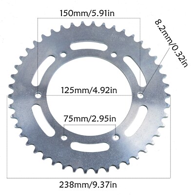 Ns250rDAYTONA REAR SPROCKET 41T 当時物 420/428 37T/41T/54T/65T Rear Back Sprocket fr CRF50 Suzuki SSR Pit