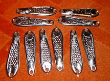 (10) 1 OZ LEAD HAMMERED SPOON JIG/CASTING JIGGING/TROLLING LURE FREE SHIPPING