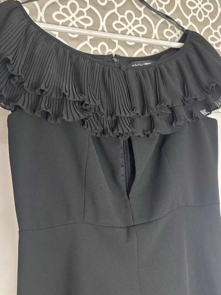 Vestido negro con hombros descubiertos jill jill stuart Foto 3 de 4