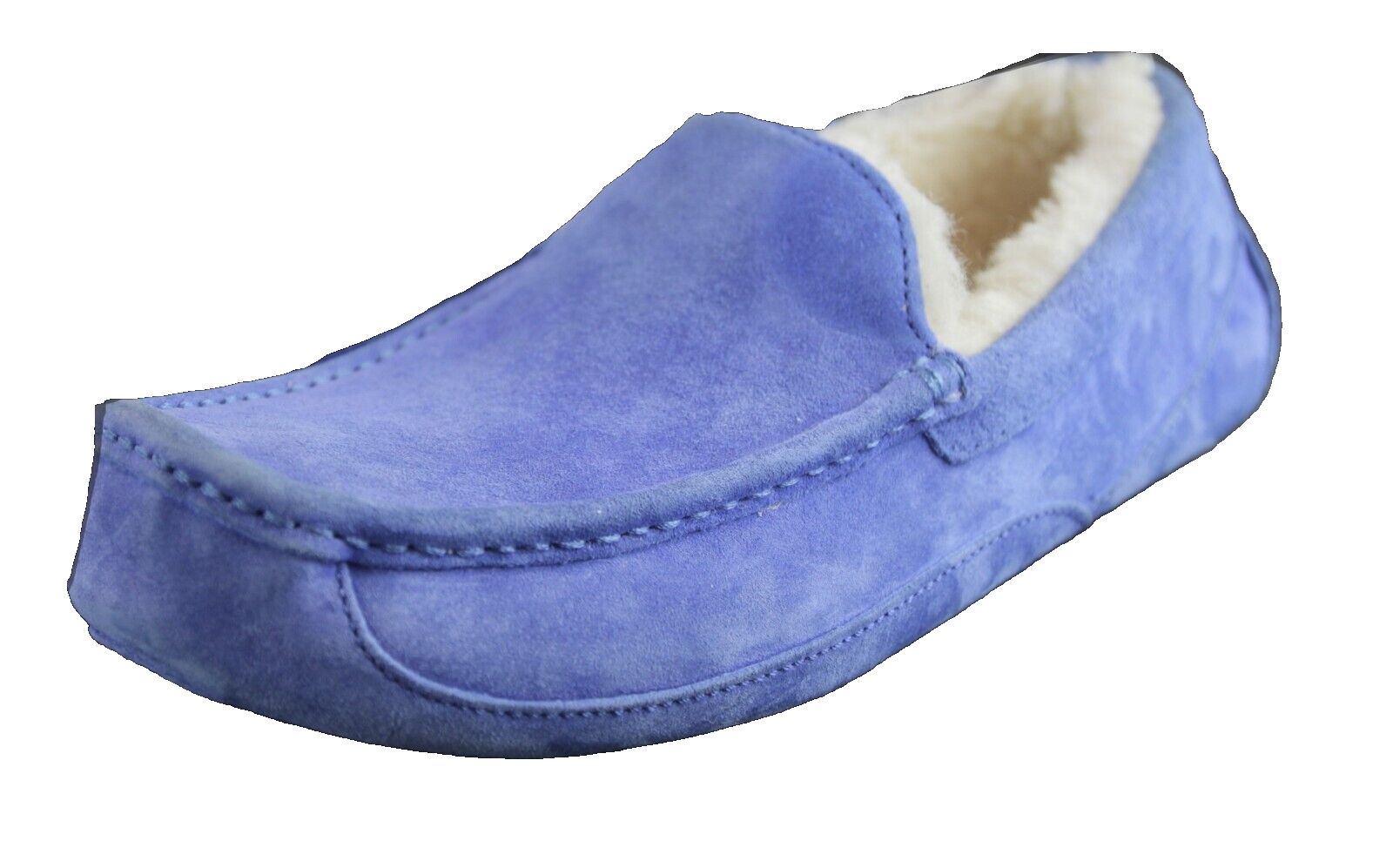 SAOLA Amputee SOLO SCARPE SINISTRA da uomo taglia 10 UGG FODERATO IN PILE BLU PELLE SCAMOSCIATA SCARPA CASA NUOVA SENZA SCATOLA