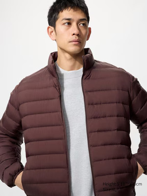 Uniqlo Ultra Light Down Jacket. Wine, Beige and Navy.Size L.