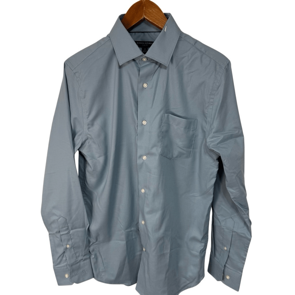 Banana Republic Mens Dress Shirt sz M Slim Fit # F820