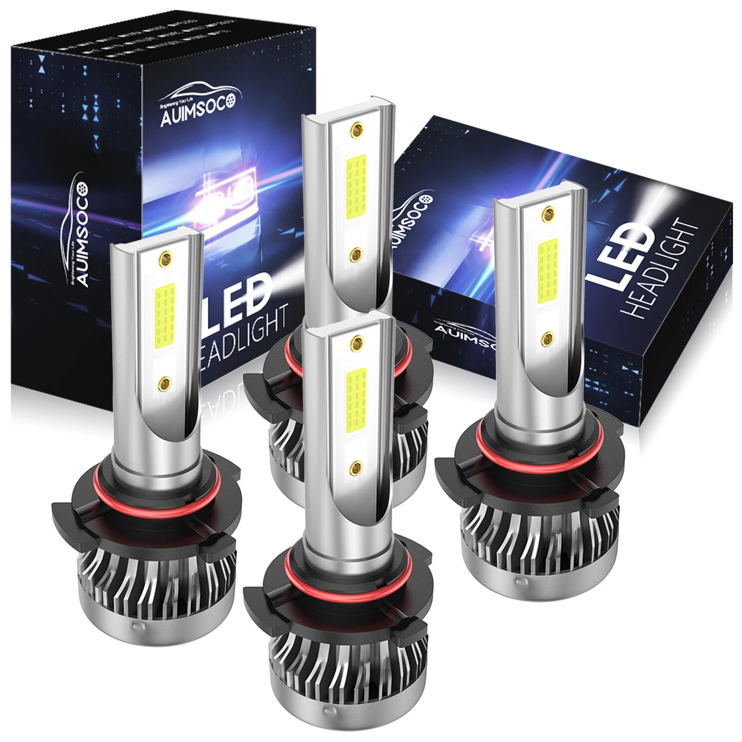 9005 9006 LED Headlight Bulbs for Honda Accord Sedan 2008-2012 Hight Low Beam