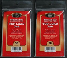 100 Cardboard Gold Perfect Fit Sleeves for To...