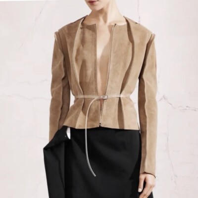 MAISON MARTIN MARGIELA H&M 0154743 Pattern Cut Jacket Suede