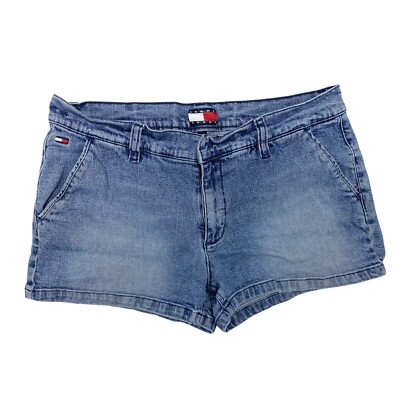 Vintage Tommy jeans Junior denim blue hot pants blue size 13 - Main Image