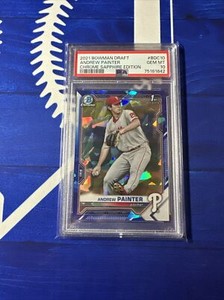 Andrew Painter 2021 Bowman Draft Sapphire Edition #BDC-10 Andrew Painter 2021 Bowman Draft Sapphire Edition #BDC-10