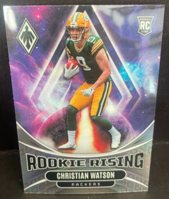2022 PHOENIX FOOTBALL CHRISTIAN WATSON ROOKIE RISING RIS-9 GREEN BAY ...