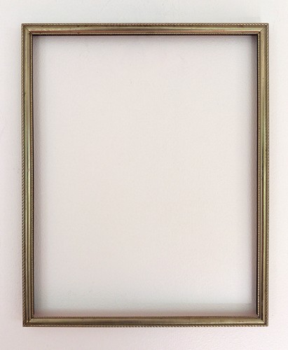 Vintage Ornate Metal Gold Tone Embossed Rope Art Print Photo Frame 8 x ...