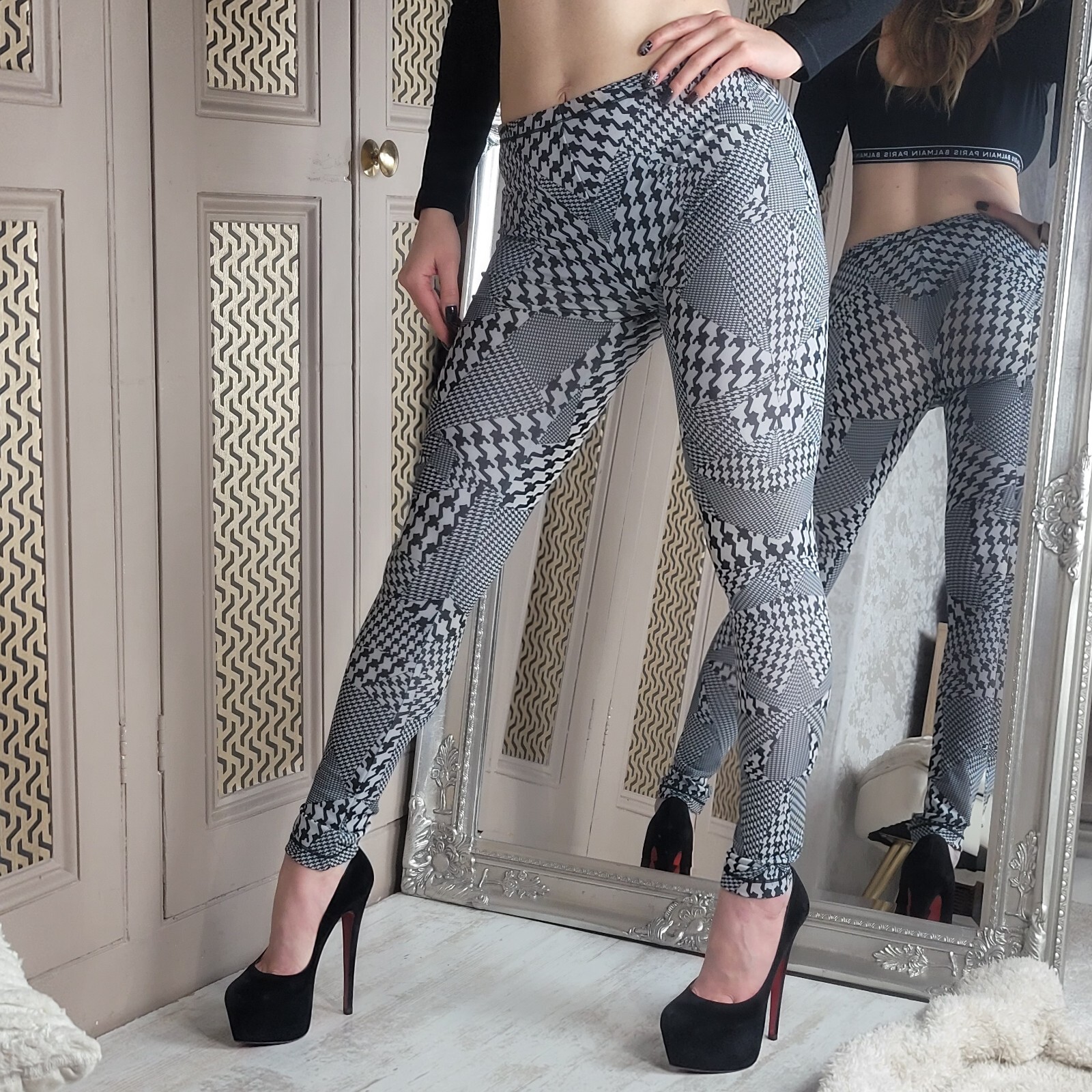 Alexander Mcqueen Patterned Stretch Leggings Pant… - image 3