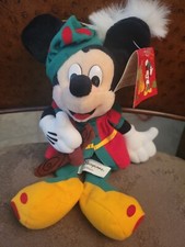 Disney France Fantasyland Mickey Mouse 9" Plush Beanie Beanbag New NWT