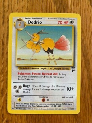 pokemon dodrio card Pokemon DODRIO Card 37/130 - - Never Played