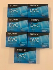 7 Pack Sony 60 Min 420Min TOTAL Premium Digital Video Cassette Tapes