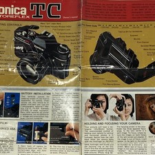 Konica TC Autoreflex Camera Owners Manual Instructions Guide Accessories