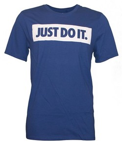 nike just do it blue t shirt