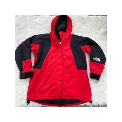 VTG The North Face Gore Tex Mountain Jacket Parka Sz M 90's Red