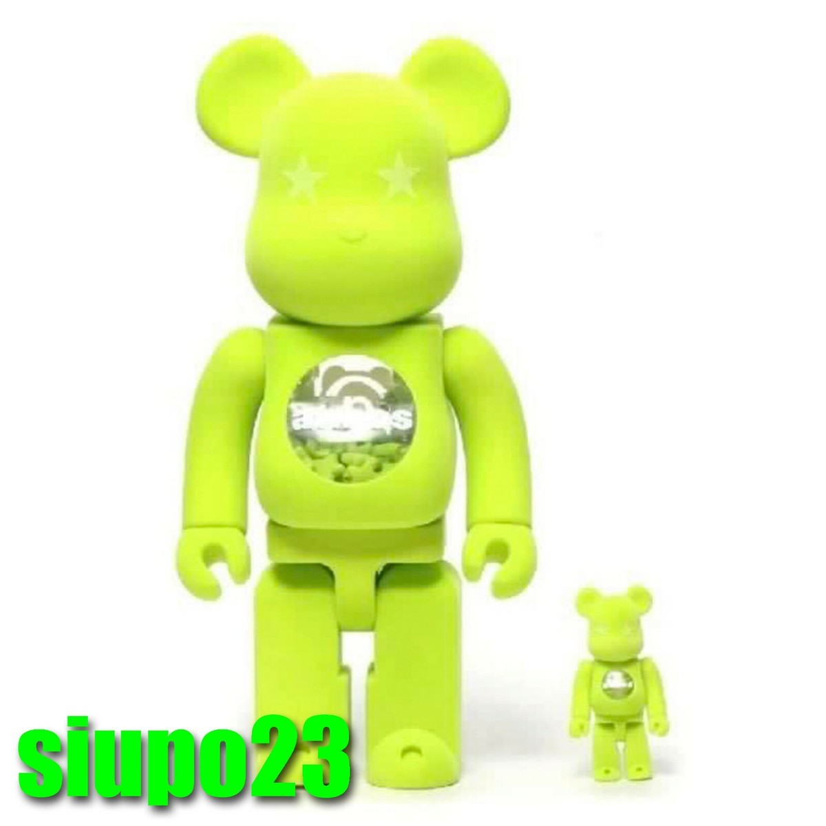 Medicom 400% + 100% Bearbrck ~ Atmos Be@r brick Lacoste Version | eBay
