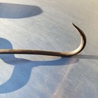Large unusual antique hook, forged iron — photo 7