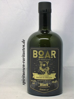 Boar Blackforest Premium Dry Gin Black Keiler Strength 49,9%