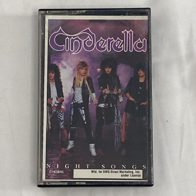 Cinderella (1986 Cassette) Night Songs Cassette Tape Heavy Metal