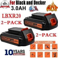 2Packs 3.0Ah Battery For Black and Decker  20v Lithium Battery LB20 LST220 Power