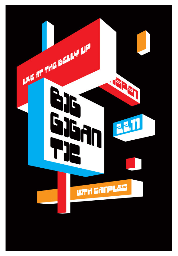Scrojo Big Gigantic Samples 2011 Poster Belly Up Aspen Colorado