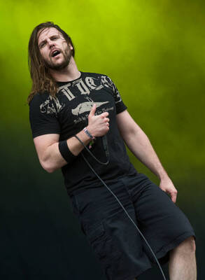 Trevor Phipps of American metalcore band Unearth live at Download - Old Photo 11