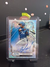 2019 Bowman Sterling Prospect Autographs Speckle Refractor #BSPA-SM Seuly Matias