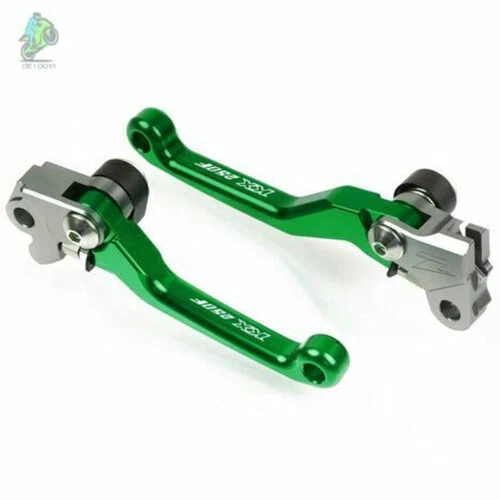 Motorbike Green CNC Dirtbike Clutch and Brake Lever For KAWASAKI KX250 1990-2004 Foto 4 de 4