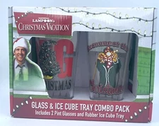 Christmas Vacation Movie Glass Ice Cube Tray 16oz Pint Pack Original ICUP