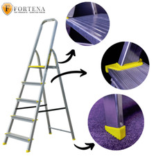 Aluleiter Haushaltsleiter Leiter Klapptrittleiter Stehleiter 5 Stufen 120KG