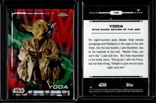 2024 Topps Starwars Chrome Red Blaster RayWave Refractors #140 Yoda