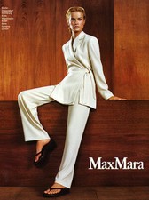 1999 Max Mara Steven Meisel Carolyn Murphy fashion 1-page MAGAZINE AD