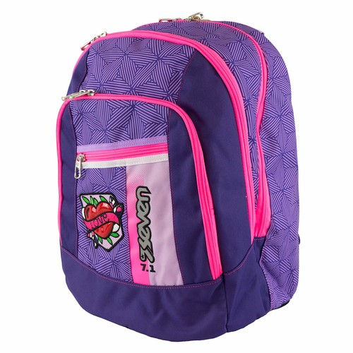 Zaino Seven Scuola Advanced Rebel Girl per Bambini Viola | eBay