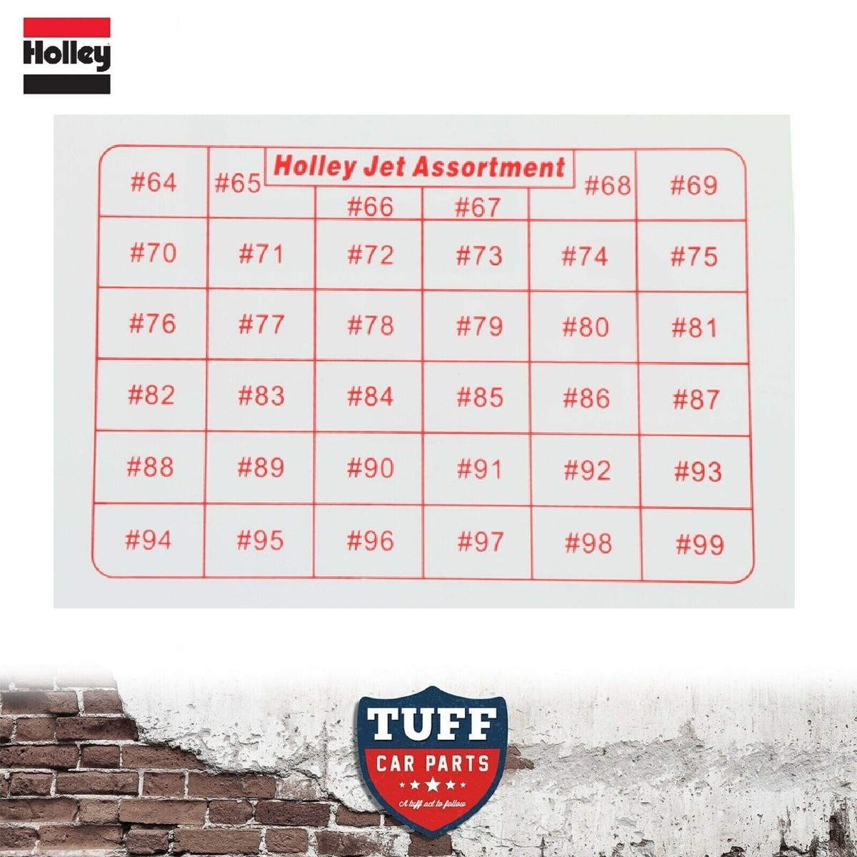 Holley Jet Size Chart
