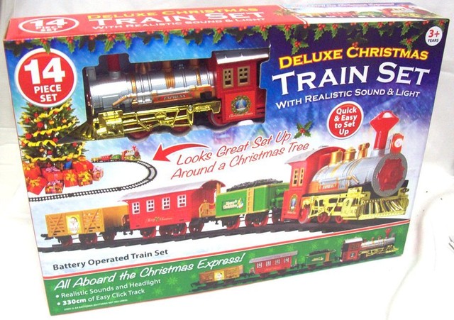 deluxe christmas train set