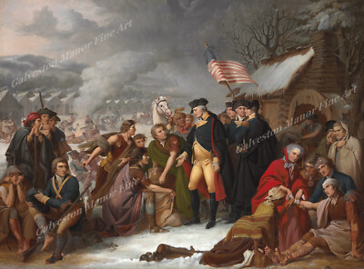 George Washington at Valley Forge by Matteson-Giclee Art Print-Paper or Canvas