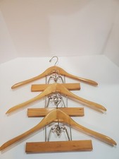 The Setwell Wooden Suit Hangers Coat/Jack. Pant/Skirt Vintage set of 3