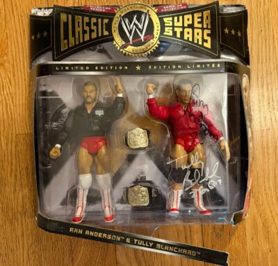 Jakks WWE Classic Superstars Arn Anderson Tully Blanchard 2007 Figure SIGNED WCW