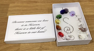 Engel Regenbogen   Sonnenfänger Weil jemand, den wir lieben, im Himmel ist .. Freund Geschenk