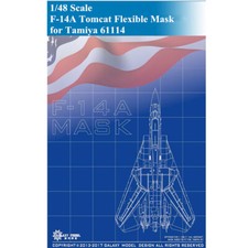 GALAXY 1/48 F-14A Tomcat Die-cut Flexible Mask for Tamiya Model Kit